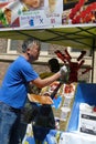 eating fast food at the 50th Annual University District Street Fair Royalty Free Stock Photo