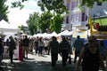 ating fast food at the 50th Annual University District Street Fair Royalty Free Stock Photo