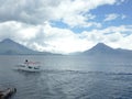 Atitlan lake and volcano, Solola, Guatemala