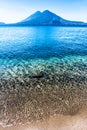 Atitlan & Toliman volcanoes, Lake Atitlan, Guatemala