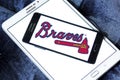 Atlanta Braves baseball team logo Royalty Free Stock Photo