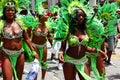 Atlanta Carnival Green Feather Girls