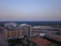 Mercedes-Benz Stadium and buildings from above Royalty Free Stock Photo