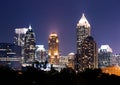 Atlanta downtown at dusk