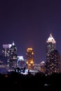 Atlanta downtown at dusk