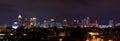 Atlanta downtown panorama at night