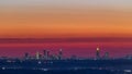 Atlanta Downtown Sunset Skyline
