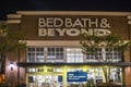 Atlanta Ga Bed Bath and Beyond at night Royalty Free Stock Photo