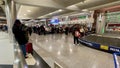 Passengers waiting at Hartsfield Jackson airport in Atlanta, GA