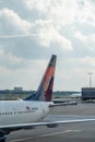 Atlanta, GA - 6-3-2023: Delta Airplane Tail