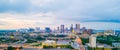 Atlanta, GA skyline at twilight, including the State Capitol Building Royalty Free Stock Photo