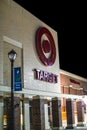 Atlanta Ga Target logo and sign at night