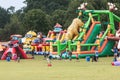 Kids Enjoy Giant Inflatables At Atlanta Piedmont Park Event