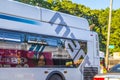 Back side of a Marta bus showing the Marta logo and name