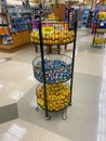 A bin of Reeses and Cadbury chocolate eggs for easter gifts at a Kroger grocery store in  Atlanta, GA Royalty Free Stock Photo