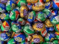 A closeup of Cadbury Creme and Cadbury Creme chocolate eggs for easter gifts at a Kroger grocery store in Atlanta, GA