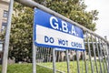 Downtown Atlanta George Floyd protests sign on a fence at the Capitol building Royalty Free Stock Photo