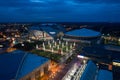 Aerial image of the Mercedes Benz Stadium Atlanta Royalty Free Stock Photo