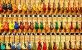 Row of Colorful Guitars