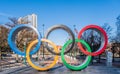 Olympic Rings in Atlanta Royalty Free Stock Photo