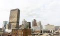 Atlanta Georgia Skyline Perspective From Underground Atlanta