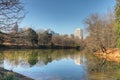 Atlanta, Georgia skyline with reflections Royalty Free Stock Photo