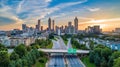 Atlanta, Georgia, USA Downtown Aerial View Royalty Free Stock Photo