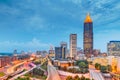 Atlanta, Georgia, USA downtown and midtown Royalty Free Stock Photo