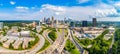 Atlanta, Georgia, USA Downtown Skyline Aerial Panorama Royalty Free Stock Photo