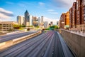 Atlanta, Georgia, USA downtown skyline over the highways Royalty Free Stock Photo