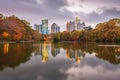 Atlanta, Georgia, USA Piedmont Park skyline in autumn Royalty Free Stock Photo