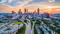 Atlanta, Georgia, USA Skyline Aerial Panorama Royalty Free Stock Photo