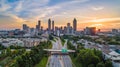 Atlanta, Georgia, USA Skyline Sunset Royalty Free Stock Photo