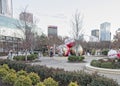 A view of the park outside World of Coca Cola in Atlanta, Georgia, USA