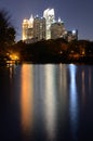 Atlanta From Piedmont Park Royalty Free Stock Photo