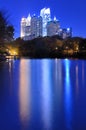 Atlanta From Piedmont Park Royalty Free Stock Photo