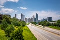 The Atlanta skyline from the Jackson Street Bridge