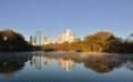 Atlanta Skyline Reflections Royalty Free Stock Photo