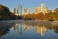 Atlanta Skyline Reflections Royalty Free Stock Photo