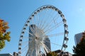 The Atlanta Skyview Ferris wheel with Atlanta Skyline