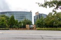 ATLANTA, UNITED STATES - Sep 26, 2020: Exterior of the CDC Headquarters in Atlanta, Georgia located on 1600 Clifton Road Royalty Free Stock Photo