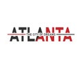 atlanta varsity typography vintage print for graphic t shirt