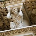 Atlante of Hercules at the Santa Croce baroque church in Lecce