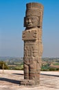 Atlantean figure in Tula. Mexico Royalty Free Stock Photo