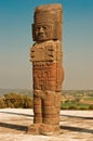 Atlantean figure in Tula. Mexico Royalty Free Stock Photo