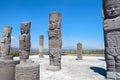 Atlantean figures at the archaeological sight in Tula Royalty Free Stock Photo