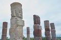 The Atlantean Statues of the Toltecs at Tula, Mexico Royalty Free Stock Photo