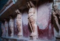 Atlantes Figures in the Tepidarium at the Forum Baths in Pompeii