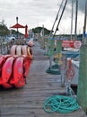 Atlantic Beach Boat Dock Royalty Free Stock Photo
