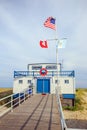 Atlantic City beach patrol building Royalty Free Stock Photo